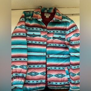 Ariat Women's Striped Teal and Pink Utility Jacket